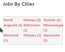 jobs by cities